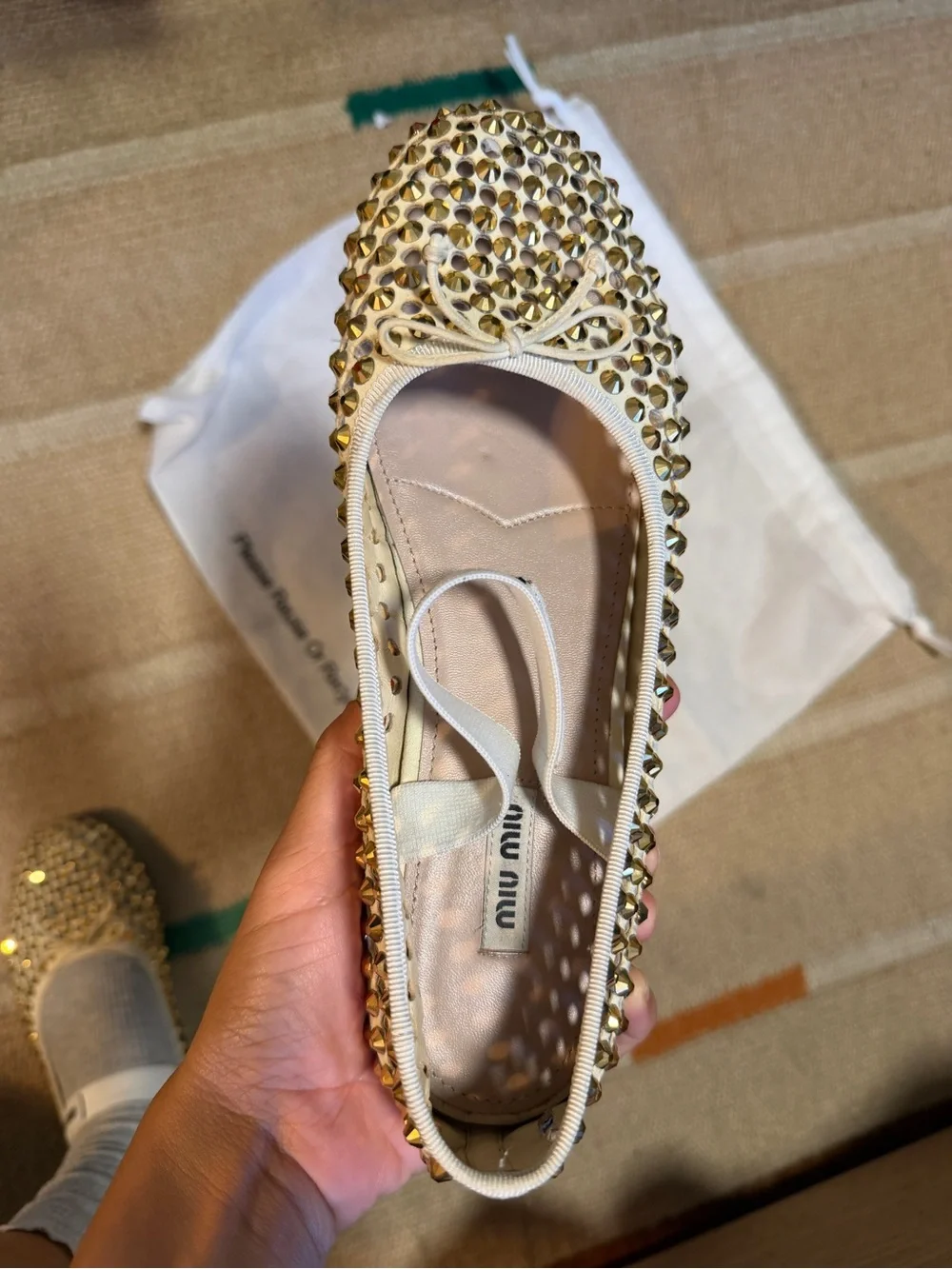 Authentic Miu Miu ballet flats, Size - 40